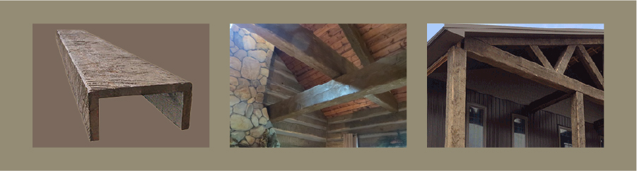 3sided hollow wood box beams | pioneerlogsiding

